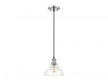  0305-S CH-CLR - Carver 1-Light Mini Pendant in Chrome with Clear Glass