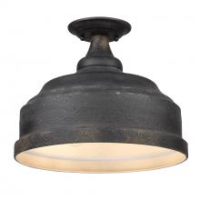  0806-SF ABI - Keating Semi-Flush in Antique Black Iron