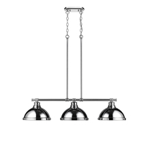  3602-3LP CH-CH - Duncan 3-Light Linear Pendant in Chrome with Chrome