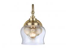  3610-1W BCB-CLR - Daphne 1-Light Wall Sconce in Brushed Champagne Bronze with Clear Glass