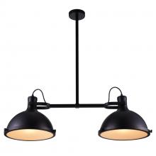  9760P37-2-101 - Strum 2 Light Island Chandelier With Black Finish