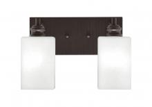  1162-ES-531 - Edge 2 Light Bath Bar, Espresso Finish, 4" White Muslin Glass