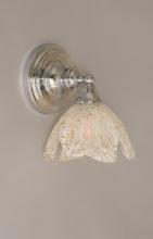  40-CH-755 - One Light Chrome Gold Ice Glass Wall Light