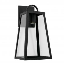  943712BK-GL - 1 Light Outdoor Wall Lantern