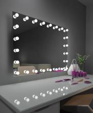  HPRIN48363000-WHT - Hollywood Princess Mirror (LED Bulbs)