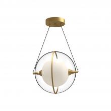  PD76712-BG - Aries 12-in Brushed Gold LED Pendant