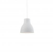  494213-WH - Cradle 13-in White 1 Light Pendant