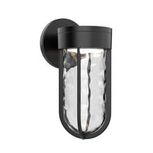  EW17611-BK - Davy 9-in Black LED Exterior Wall Sconce