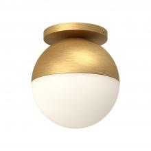  FM58310-BG/OP - Monae 10-in Brushed Gold/Opal Glass 1 Light Flush Mount