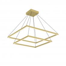  CH88232-BG - Piazza 32-in Brushed Gold LED Chandeliers