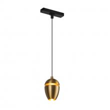  TRP89703-BG - Eloa 3-in Brushed Gold Trilo Track Pendant