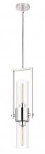  FX-3758-1 - 60W Redmond Metal Pendant with Clear Glass Shade