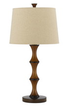  BO-2039TB - 28" Height Resin Table Lamp in Bamboo Finish