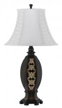  BO-2277TB - 150W 3 way Brunswick resin table lamp