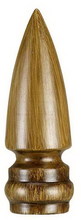  FA-5035A - 3" Resin Finial in Lighttone Faux Wood