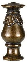  FA-5040A - 2.75" Resin Finial in Light Faux Wood