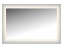  LM4WG-C3624 - LED Lighted Mirror Wall Glow Style With Frosted Glass To The Edge, 36" X 24" With Easy Cleat