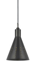  UP-1011/6-ORB - 9.8" Tall Metal Pendant with Brushed Steel Finish