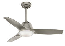  59150 - Casablanca 44 inch Wisp Painted Pewter Ceiling Fan with LED Light Kit and Handheld Remote