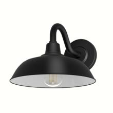  46002 - Hunter Mill Valley Matte Black and White 1 Light Small