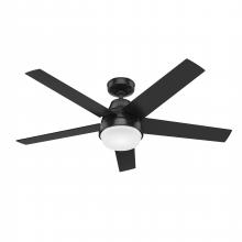  51314 - Hunter 52 inch Aerodyne Wi-Fi Matte Black Ceiling Fan with LED Light Kit and Handheld Remote