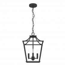  19065 - Hunter Laurel Ridge Natural Black Iron 4 Light Small Pendant Ceiling Light Fixture