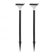  146iP250080 - Luxor Solar Pathway Light â€“ Black 2 PK