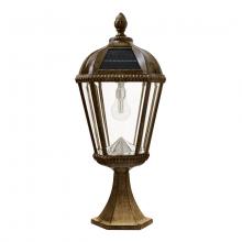  98B311 - Royal Bulb with GS Solar LED Light Bulb - Pier Mount - Weathered Bronze Finish