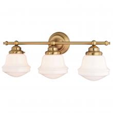  W0453 - Huntley 3 Light Vanity Natural Brass