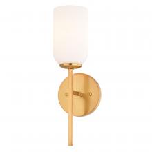  W0485 - Shelby 5.25-in. 1 Light Wall Light Natural Brass