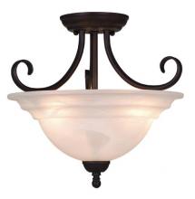  CF65353OBB - Babylon 14-in Semi Flush Ceiling Light or Pendant (Dual Mount) Oil Burnished Bronze