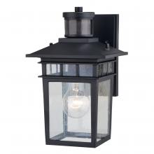  T0728 - Ridge Dualux 6.5-in. Outdoor Motion Sensor Wall Light Textured Black