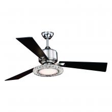  F0048 - Clara 52-in LED Ceiling Fan Brushed Nickel