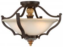 Minka Metropolitan N6450-652 - Chateau Nobles - 3 Light Semi Flush