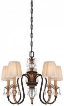  N6645-258B - 5 LIGHT CHANDELIER