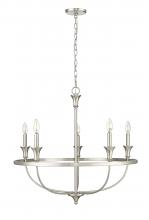  28005-BN - Emery 5-Light Chandelier Ceiling Light Brushed Nickel