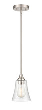  2121-BN - Caily 1-Light Pendant light Brushed Nickel