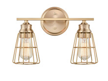  3382-MG - 2-Light Vanity Modern Gold