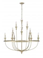  28012-MG - Emery 12-Light Chandelier Ceiling Light Modern Gold