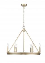  9506-MG - Carruth 6-Light Chandelier Ceiling Light Modern Gold