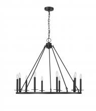  46710-MB - Florence 1 - Light Chandelier Ceiling Light Matte Black