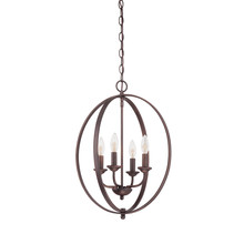  3034-RBZ - 4-Light Pendant light Rubbed Bronze