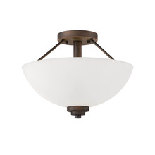  3152-RBZ - Durham 2-Light Semi-Flush Ceiling Mount Rubbed Bronze