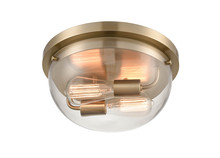  9712-MG - Ashford 2-Light Flushmount Ceiling Light Modern Gold