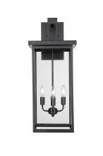  42603-PBK - Barkeley 4-Light Outdoor Wall Sconce Powder Coated Black