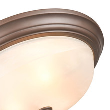  4605-BZ - 3-Light Flushmount Ceiling Light Bronze