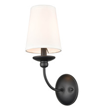  4381-MB - Delvona 1-Light Wall Sconce Matte Black