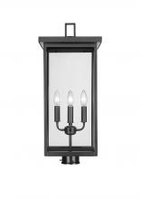  42604-PBK - Barkeley 4-Light Outdoor Post Lantern Powder Coated Black