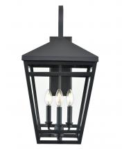 Millennium 82104-TBK - Seager 3-Light Outdoor Wall Sconce Textured Black