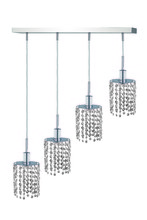  1284D-O-R-CL/SA - Mini 4 light Chrome Pendant